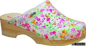 Obuv Zoe 06021 bílý kvítek vel: 38