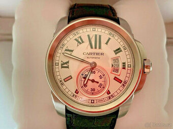 Pánské hodinky Cartier de Calibre, kompletní sada, jako nové