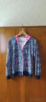 Dámská černo-bílá mikina XL