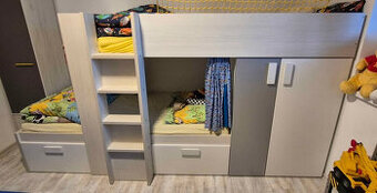Patrová postel s úložným prostorem