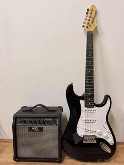 elektrická kytara ABX Guitars+KOMBO