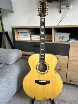 12-Strunová Elektroakustická Gitara KLEMA Flamed Maple