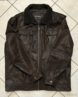 Bunda kožená z vepřovice -pánská