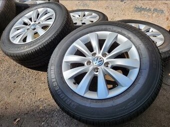 Originální alu kola volkswagen 5x112 6,5jx16 pneu 90%