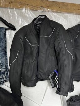 Kožená moto bunda MBW – Riders Protection – černá