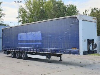 Wielton NS-3, LOW DECK, TŘÍSTRANNÁ SHRNOVACÍ PLACHTA, NÁPRAV