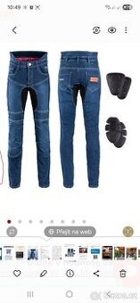 moto kevlarové  jeansy