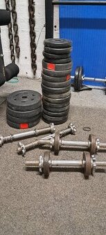 Prodám kotouče na činky a osy