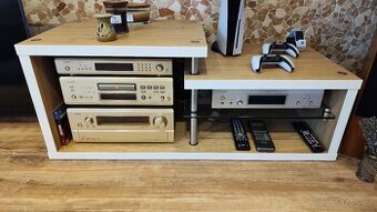 masivní HiFi stolek pro 5 komponent (zakázková výroba)