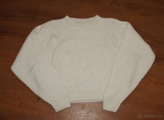 Smetanový svetr H&M - vel. 158 - 164