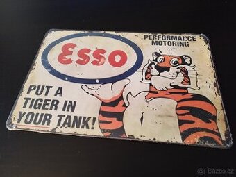 Plechová cedule Esso