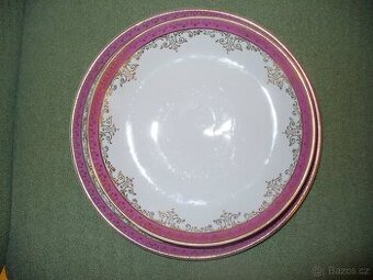 Retro dezertní talíře 6+1