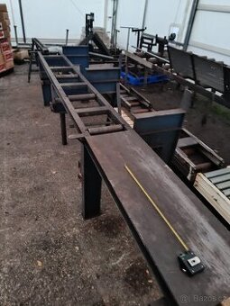 VÁLEČKOVÝ DOPRAVNÍK S ODKLÁDACÍM PROSTOREM 350cm délka