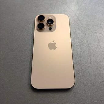 iPhone 16 Pro 128GB zlatý, 100% baterie, rok záruka