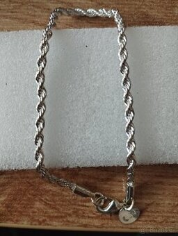DÁMSKÝ STŘÍBRNÝ NÁRAMEK 20cm