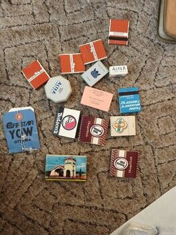 Staré zápalky a další drobnosti z hotelů