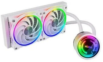 nové bílé vodní AIO AKASA SOHO 240 Dawn Edition