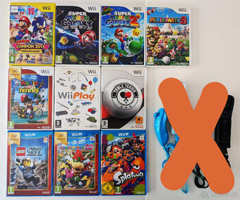Wii a Wii U hry a příslušenství - Praha