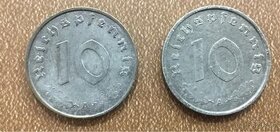 2x 10 Reichspfennig 1942 série A