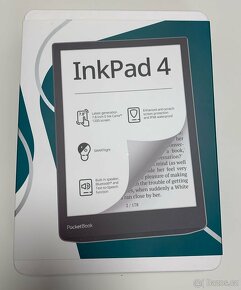 Čtečka PocketBook InkPad 4 - rozbalená, v záruce - 1