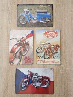 Retro plechové cedule JAWA