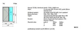 Nové hliníkové vchodové dveře - 1
