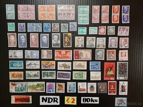 poštovní známky / NDR  č.2  80ks