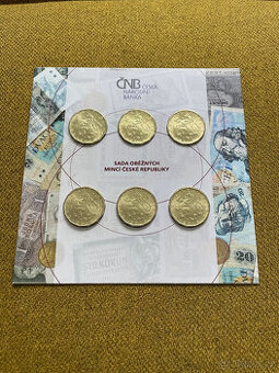 Sada oběžných mincí 20Kč 2018/2019 papírový obal