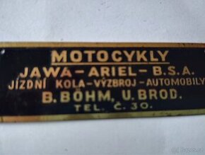 Originál štítek JAWA