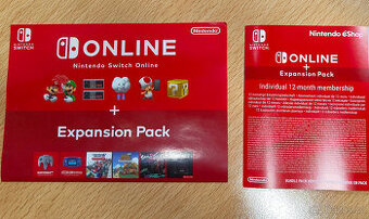 Nintendo Switch 1/2 Online na rok + expansion pack
