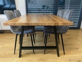 Kovové nohy na stůl ve tvaru A černé (2 ks v sadě)