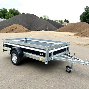 Nebrzděný přívěsný vozík 750 kg - 2,65m x1,30, svařovaný rám