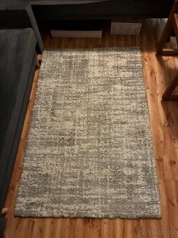 Koberec 150 × 95 cm bílý/šedý, nízká cena