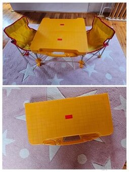 Campingový skládací stolek s židlemi 1-3 roky