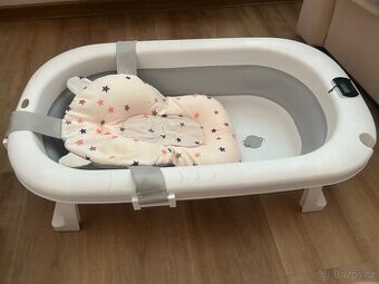 Skládací vanička pro miminko s polštářkem