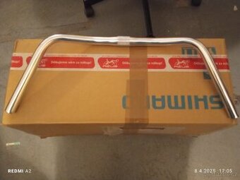 Prodám RETRO řidítka - stříbrná barva, průměr 25,4 mm