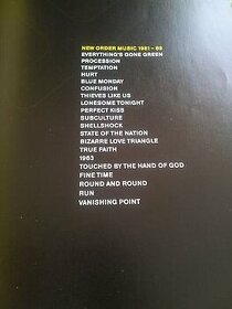 Noty New Order Music 1981-1989 originál kniha