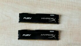 Prodám 2x 4GB RAM DDR4 Kingston HyperX Fury