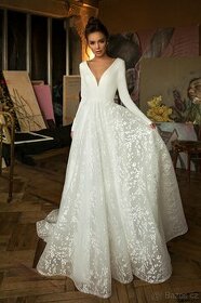 Luxusní nenošené svatební šaty, Bonna 40 EU (M) - 1