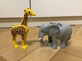 Lego Duplo žirafa a slon
