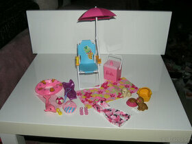 Barbie plážový set plavky nábytek