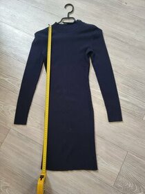 Pletené šaty Orsay M (ale spíše S) - tmavě modré - 1