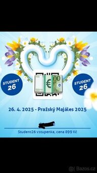 Majáles 26.4.2025 Praha, 2x Lístek Student26