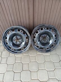 2 Disky R 15,Škoda Fabia 3,Seat Ibiza,VW Polo,6Jx15 ET 38,5x