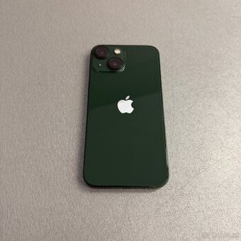 iPhone 13 mini 256GB zelený, pěkný stav, 12 měsíců záruka