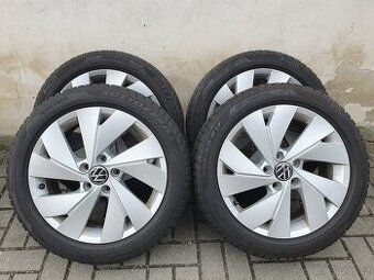 Alu kola vw 5x112 r17 6,5j et46 zimni pneu 205/50/17