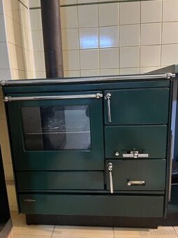 Sporák na tuhá paliva KVS MORAVIA 9103, levý, zelený