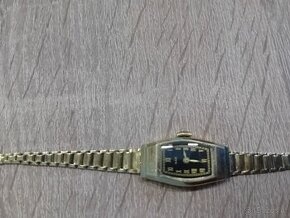 ART DECO-Dámské Celo zlaté Hodinky