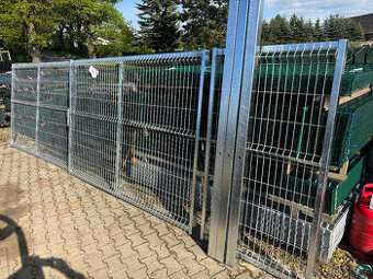 Kvalitní BRÁNA 5m + BRANKA 1m ŽÁROVÝ ZN