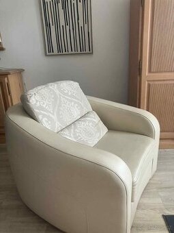 Křeslo  KLER – pravá kůže